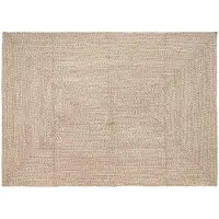 vidaXL Områdesmattor Rektangulär Naturlig och vit 200 x 290 cm Jute