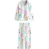 Next Pyjamas 'Squishmallow' ecru / ljusgrön / orange / svart