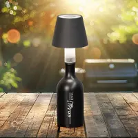 FH Lighting LED-flasklampa Fiocco, sandgrå, RGBW, IP54, dimbar, Aluminium / grå / zink, Vardagsrum / matsal, Metall, Modern