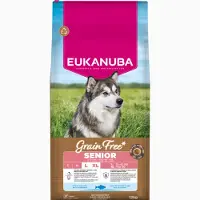 Eukanuba Senior Large spannmålsfritt hundfoder med havsfisk