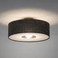 Nowodvorski Lighting Taklampa Amarela M Nowodvorski Lighting, dimbar, Svart, Vardagsrum / matsal, Textil / tyger / siden, Modern, Taklampa