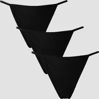 MP Women's Mid Rise G String (3-pack) – Black - XS