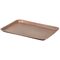 Genware Galvaniserad Stålbricka 31,5x21,5x2 Cm Hamrad Koppar