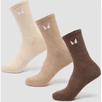 MP Unisex Crew Socks (3 Pack) - Neutral - UK 12-14