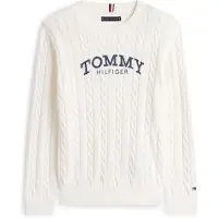 Tommy Hilfiger Logo Cable Knit Jumper