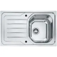 Mepamsa Cuadro 79.50 Inox Vask Med Avrinningsyta