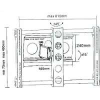 Dti Sop-3020 40-80´´ 75kg Tv-fäste