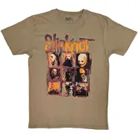 Ginza.se Slipknot: Unisex T-Shirt/The End, So Far Grid Photos (Tan Brown) (Back Print) (Medium)