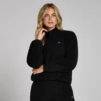 MP Women's Funnel Neck 1/4 Zip Fleece – Black - XL