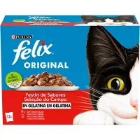 Purina Felix Original Sea Feast 12x85g Kattmat 6 Enheter