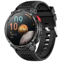 Mtp Products HT33 Hälsoövervakning Bluetooth Smartwatch med danska språket - 1,7 IPS-skärm - Svart