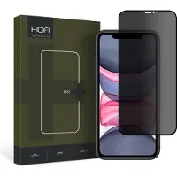 Hofi iPhone 11 / iPhone XR Anti Spy Pro+ Privacy Härdat Glas Skärmskydd - 9H - Svart Kant