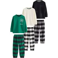 Next Pyjamas beige / grå / grön / svart / vit