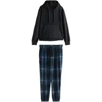 Next Pyjamas lång marinblå / svart