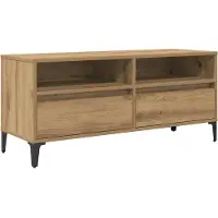 vidaXL TV-skåp med låda Artisan Ek 100 x 34,5 x 44,5 cm