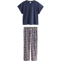 Next Pyjamas beige / marinblå