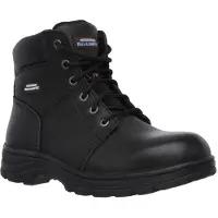 SKECHERS Herr Workshire Avslappnad Passform Snörade Säkerhets Ankelstövlar