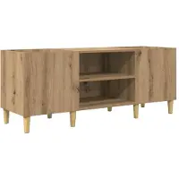 vidaXL Skivskåp Artisan Ek 121 x 38 x 48 cm Konstruerat trä