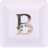La Porcellana Bianca ADORATO kvadratisk portiontallrik 10 cm, mönster/raštas