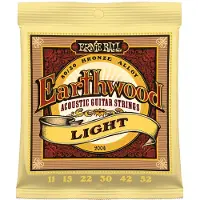 Ernie Ball 2004 Earthwood Bronze 80/20 Light stålsträngar för akustisk gitarr