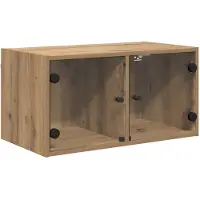 vidaXL Väggskåp Artisan Ek 68 x 37 x 35 cm Konstruerat trä