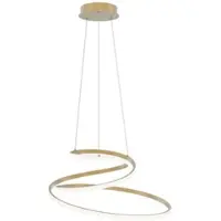 LUCE Design Pendellampa Coaster, Mässing / guld, Vardagsrum / matsal, Aluminium / grå / zink, Modern