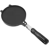 Cosy Homes Äggrulle Presspanna Non-stick Aluminium Spis Topp Tortillapress med Handtag för Kök 6,8 Tum Glossy Style
