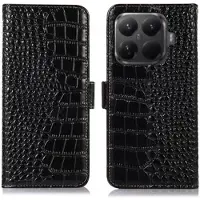Mtp Products Xiaomi 15T Pro Crocodile Serie Läder Plånboksfodral med RFID - Svart