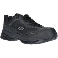 SKECHERS Herr Soft Stride Avslappnad Passform Snörda Säkerhetsskor