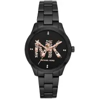 Michael Kors MK6683 Runway Quartz Black Ladies Watch