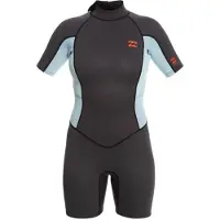 Billabong Launch 2/2 Mm Kortärmad Shorty Med Dragkedja Bak För Dam