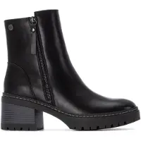 Xti för kvinnor. 14445501-NEGRO Ankelstövlar 144455 svart (40), 3 till 5 cm, Zip, Casual