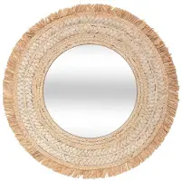 Atmosphera flätat väggspegell 68 cm
