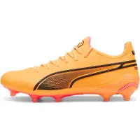 Puma King Ultimate Fg/ag Forever Faster - Orange/Svart/rosa Dam, storlek 36