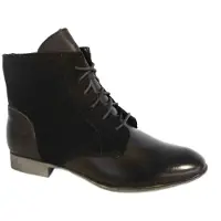 Hush puppies Farland Ankle läder mörkbruna stövlar skor dam H506631 B34B
