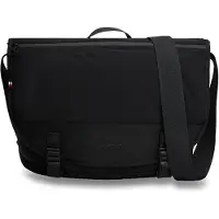 Tommy Hilfiger Textile Logo Flap Messenger Bag