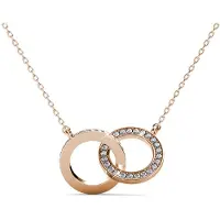 MYC Paris Circle Twin Hängen - Rose Gold och Crystal