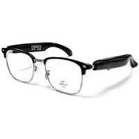 Mtp Products F20 Smarta AI-glasögon med översättning, Bluetooth-musik/samtal - skydd Anti-Blue Light - silver / svart