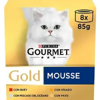 Purina Gourmet Gold Mousse Våtfoder För Katter 85g 48 Enheter