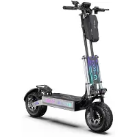 OOTD T90 13 All-Terrain Elektrisk Skoter 2100W*2 Dubbel Motor 60V 31.2Ah Batteri svart