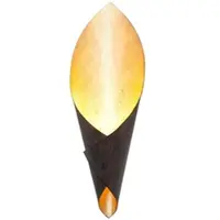 Holländer Vägglampa Fiaccola Piccolo, dimbar, Svart, Vardagsrum / matsal, Metall, Modern, Vägglampa, vägglampa inomhus