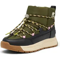 Sorel Women's Whitney III Slip-On Waterproof Utility Green, Black