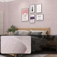 Home with love 10 meter/rulle 3D självhäftande Förtjockning Vattentät tapet Linne Texturerad Ren färg Hemdekorativ Renoverad klistermärke 50cm*10m
