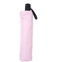 OutsideWorld Dam Kvinna 3 Vikbart Sol Regn Paraply Bärbart Anti UV Automatiska Parasoller Utomhus Rosa