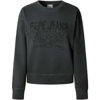 Pepe Jeans för kvinnor. PL5800022 Sweatshirt Beberly grå (L), Casual, Bomull, Lång ärm