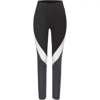 LASCANA Sportbyxa antracit / vit