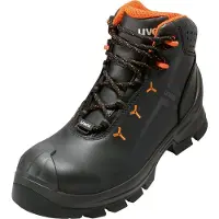 Uvex 2 MACSOLE 6523243 ESD Säkerhetsstövlar S3 Skostorlek (EU): 43 Svart, Orange 1 par