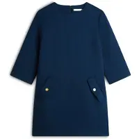 Tommy Hilfiger Textured Wool Blend Mini Shift Dress