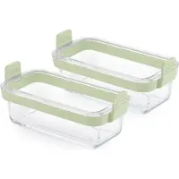 Lékué 890307, Rektangulär, Glas, Grön, Transparent, -20 - 220 ° C, Silikon, Kina