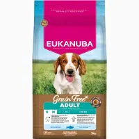Eukanuba Adult S/M spannmålsfritt hundfoder med havsfisk